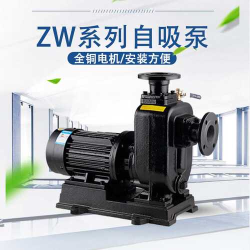 厂家直销50ZW15-30自吸无堵塞排污泵工业废水家用化粪池污水池
