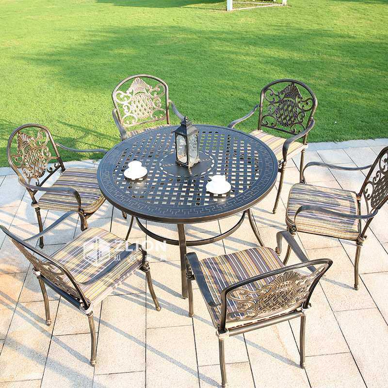 户外桌椅庭院露天室外别墅花园休闲防水防晒铸铝桌椅阳台景区家具,3C数码配件,USB灯,淘宝优惠券,粉丝福利购,淘宝优惠卷