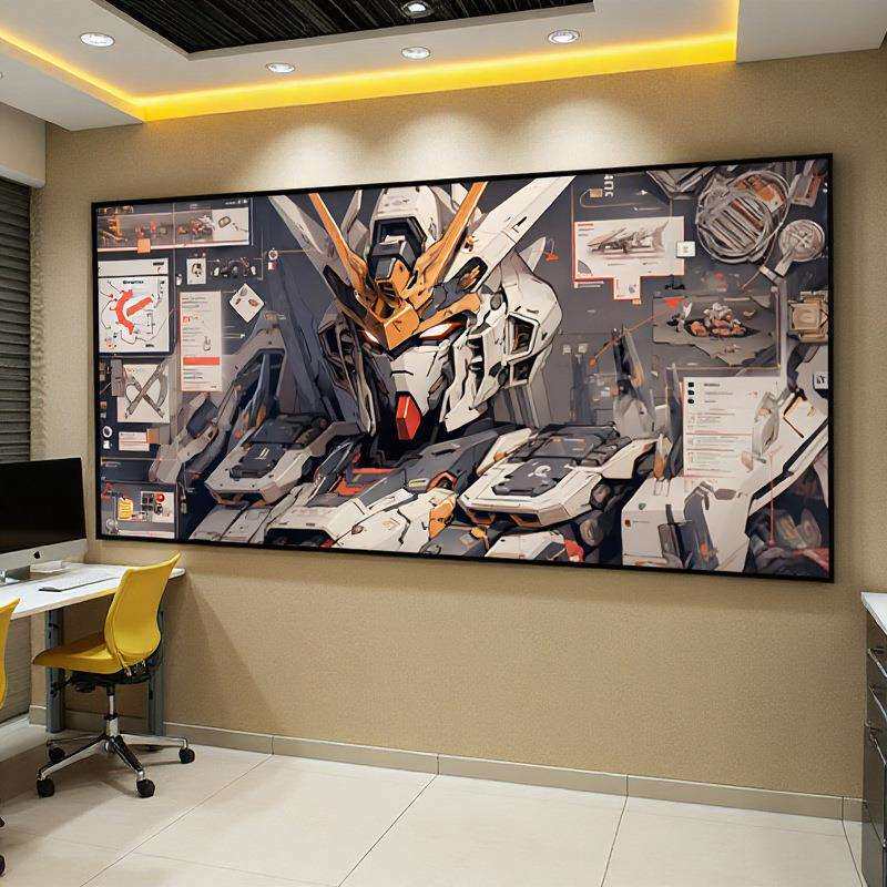 电竞房间装饰画卧室酒店网吧二次元赛博朋克挂画酒吧壁画装饰布置