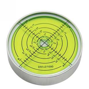 金属万向水平仪高精度水准泡圆形水平气泡6015底部带安装 孔水准仪