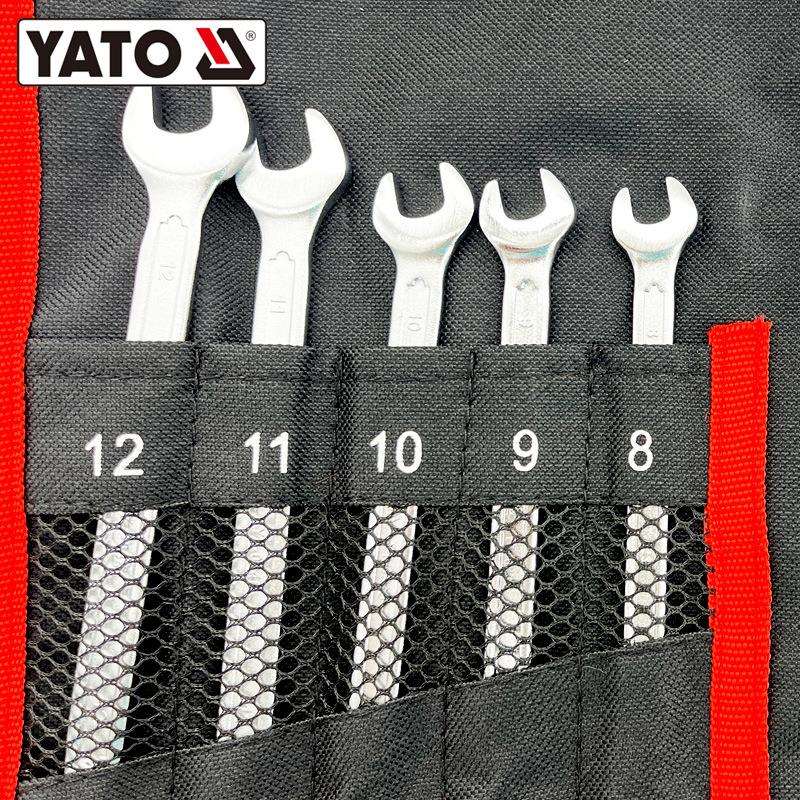 YATO开口扳手套装呆扳手梅花开口两用扳手10号13搬手17钣手22板子