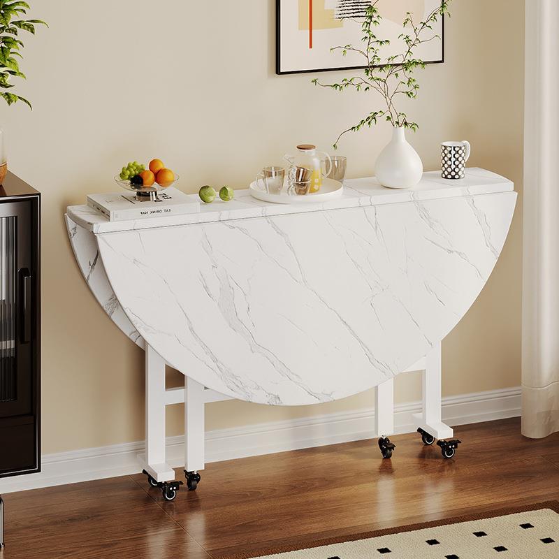 J^折叠餐桌家用多功能可移动折叠圆桌简易酒店客厅聚会吃饭大圆桌