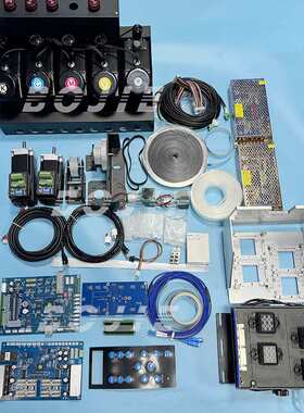 改组装i1600喷头数码印花UV打印机四头控制整套配件汉森V3.74主板