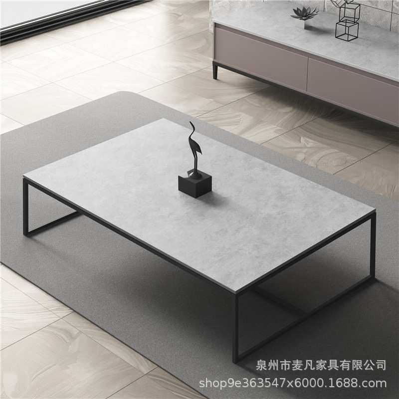 轻奢现代小户型客厅岩板茶几北欧简约办公室铁艺泡茶桌子家用茶台,3C数码配件,USB灯,淘宝优惠券,粉丝福利购,淘宝优惠卷