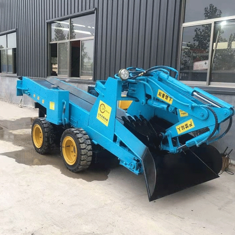 隧道矿用扒渣机  采用实心轮胎抗扎耐磨实用性强实力厂家