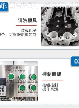 洗瓶洗机玻璃瓶洗TGQ瓶机 手动广2道冲州产加生工