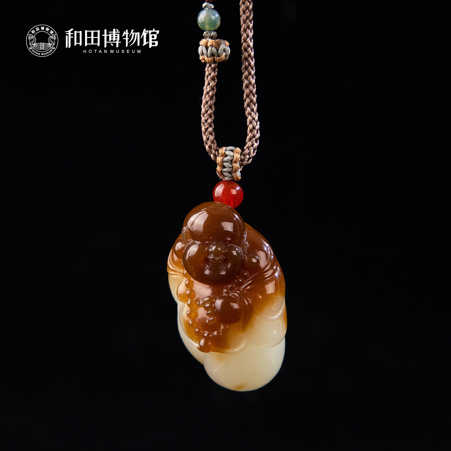 新疆和田博物馆和田玉糖玉把件吊坠天然玉石送男女生新年礼物