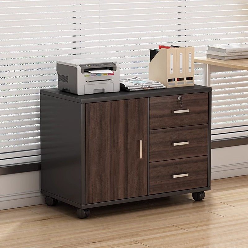 木质文件柜办公室带锁小柜子移动收纳柜抽屉柜带轮桌下储物柜矮柜,办公设备/耗材/相关服务,其它,淘宝优惠券,粉丝福利购,淘宝优惠卷
