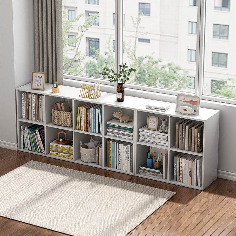 简约书柜书架组合格子柜落地矮柜置物柜简易靠墙储物柜多层收纳柜,办公设备/耗材/相关服务,其它,淘宝优惠券,粉丝福利购,淘宝优惠卷