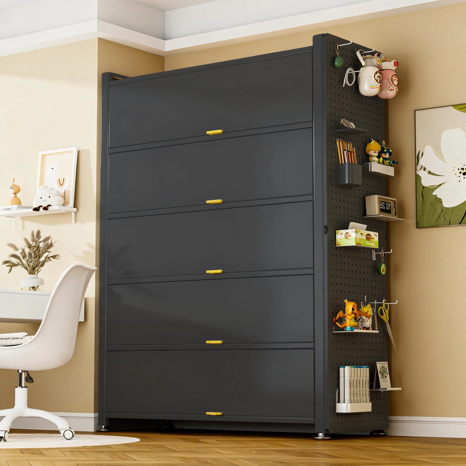 家用钢制置物收纳柜子卧室阳台客厅多层防尘置地收纳柜杂物储物柜,智能设备,其他智能配件,淘宝优惠券,粉丝福利购,淘宝优惠卷