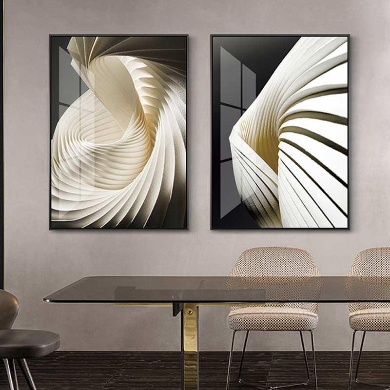 不朽之影 北欧抽象玄关装饰画走廊竖版 现代简约客厅过道装饰壁画