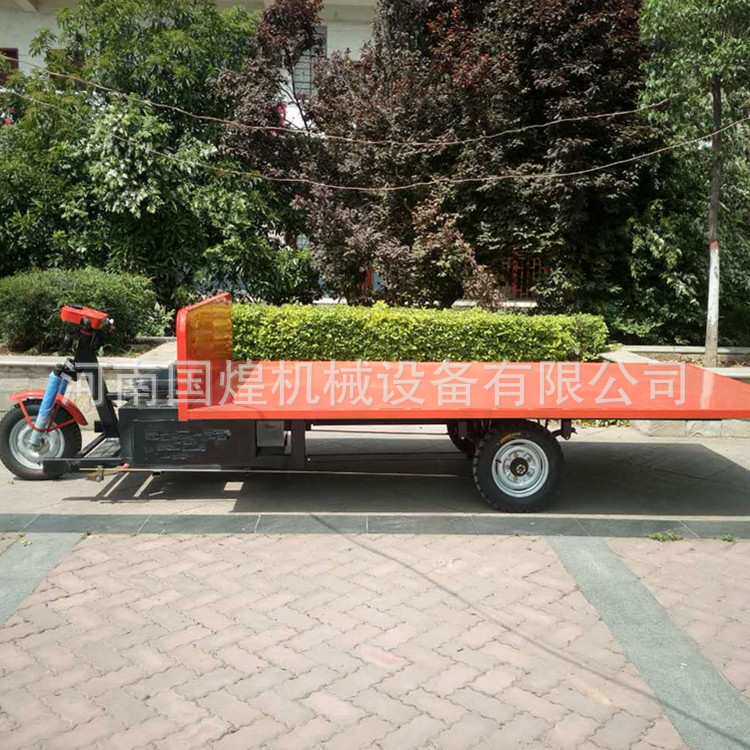 152型电瓶装窑车 座驾式电动自卸车 电动三轮平板运输车