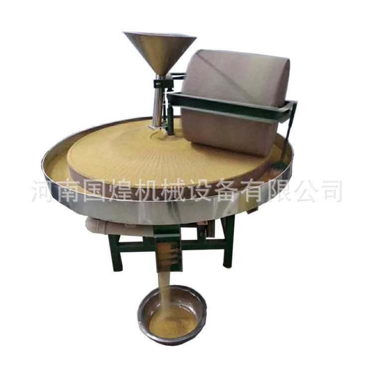 传统老石磨 石磨面粉加工机组价格 电动石磨小麦面粉机