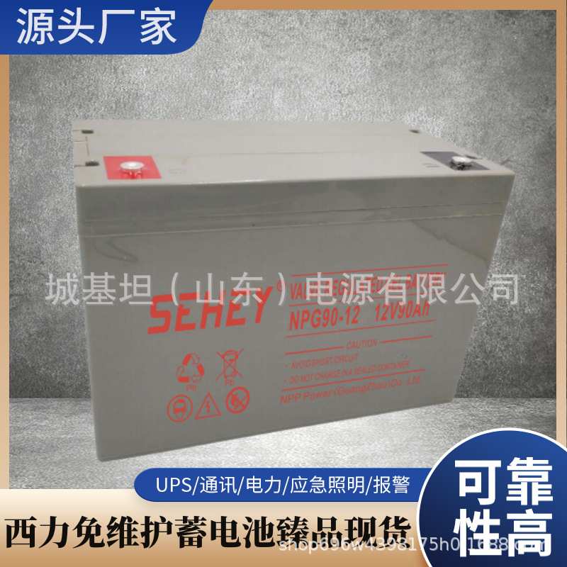 SEHEY西力蓄电池NPG200-12铅酸免维护电池UPS/EPS直流屏后备 通用