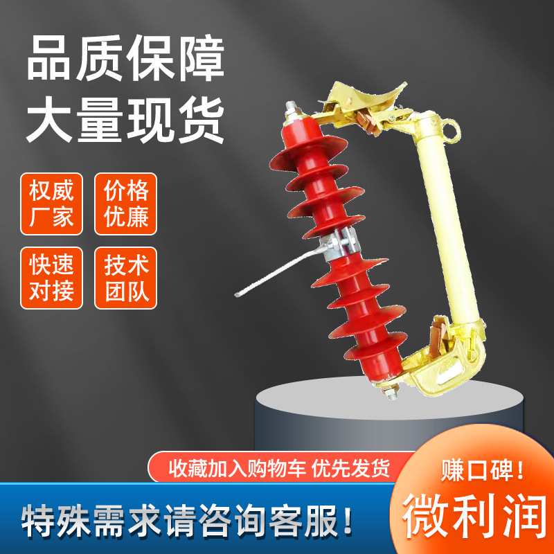 RW3跌落式熔断器RW7-12/200A柱上户外高压陶瓷令克开关保险丝10KV