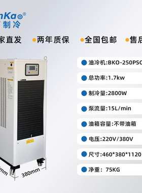 本高BKO-250PSC8加工中心电主轴油冷机CNC数控雕刻精雕降温冷油机