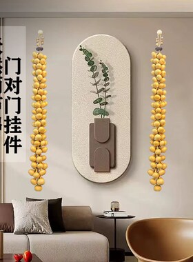 天然小葫芦门对门挂件真葫芦串挂饰家居阳台客厅玄关大门装饰壁挂