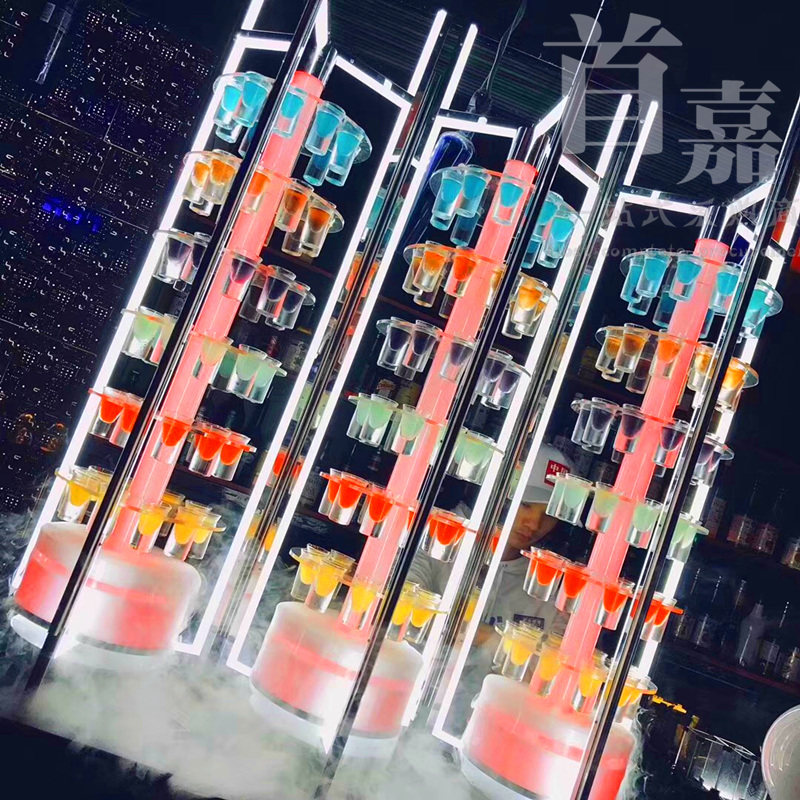 酒吧创意发光鸡尾酒架子弹杯架洋酒鸡尾酒架子 杯架