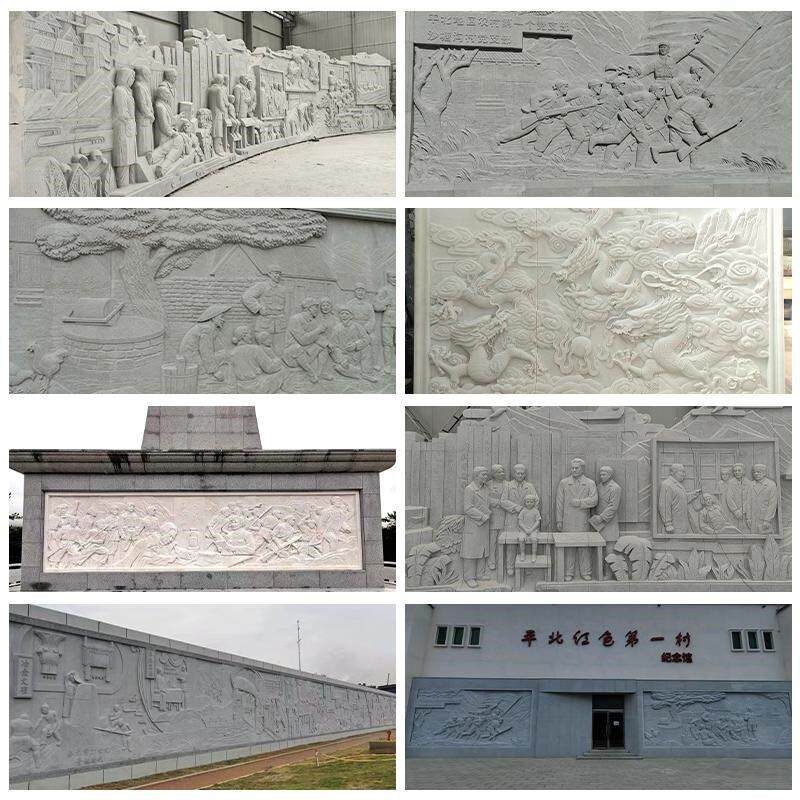 浮雕厂家石雕钢铸铜锻铜栏板水泥壁画校园背景墙物雕塑