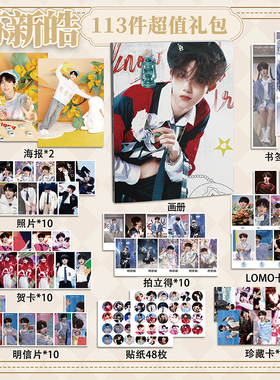 苏新皓113件套周边画册海报书签拍立得贴纸明信片LOMO卡片TF家族
