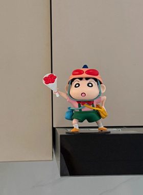 好可爱！送花蜡笔小新摆件桌面装饰品客厅电视柜手办创意家居好物