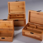 小号收藏盒 竹工艺 木质首饰收纳盒 竹制首饰盒 礼品盒 公主韩式