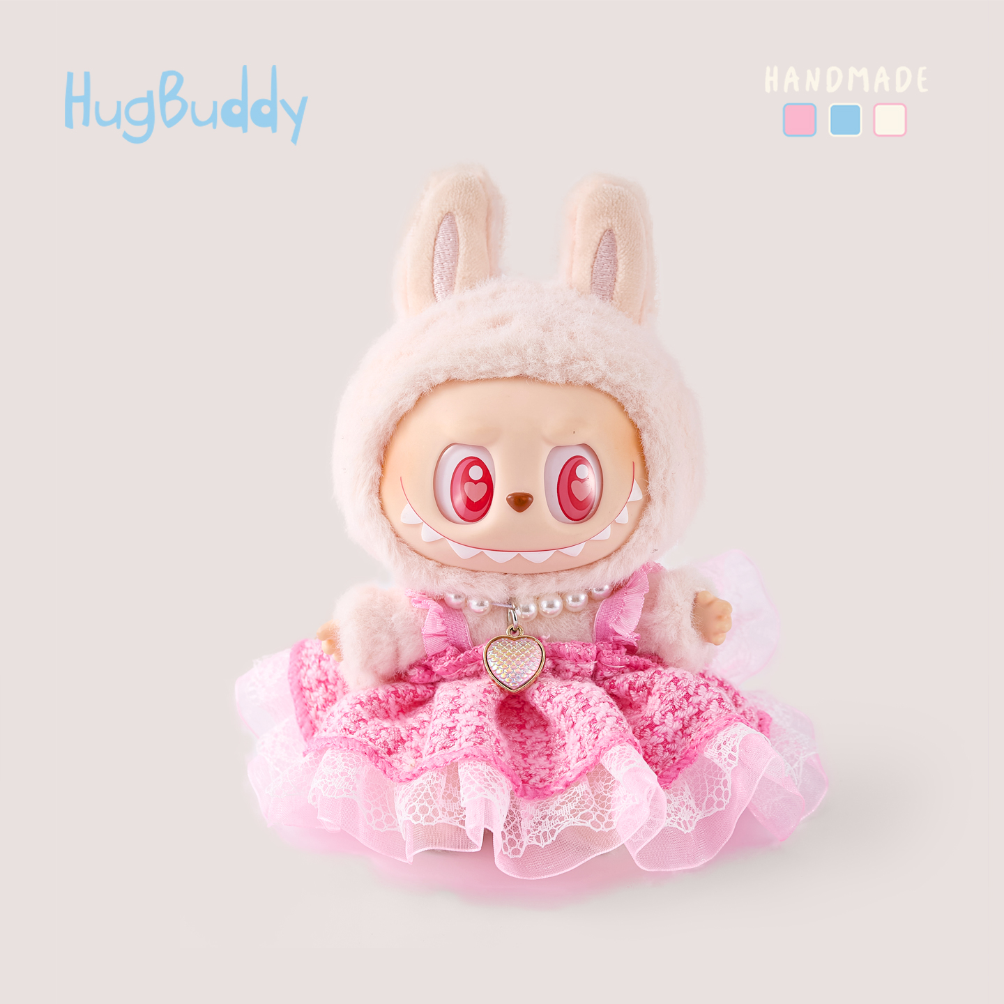 labubu娃衣可爱套装娃娃替换装连衣裙子拉布布百搭正版拉布布衣服