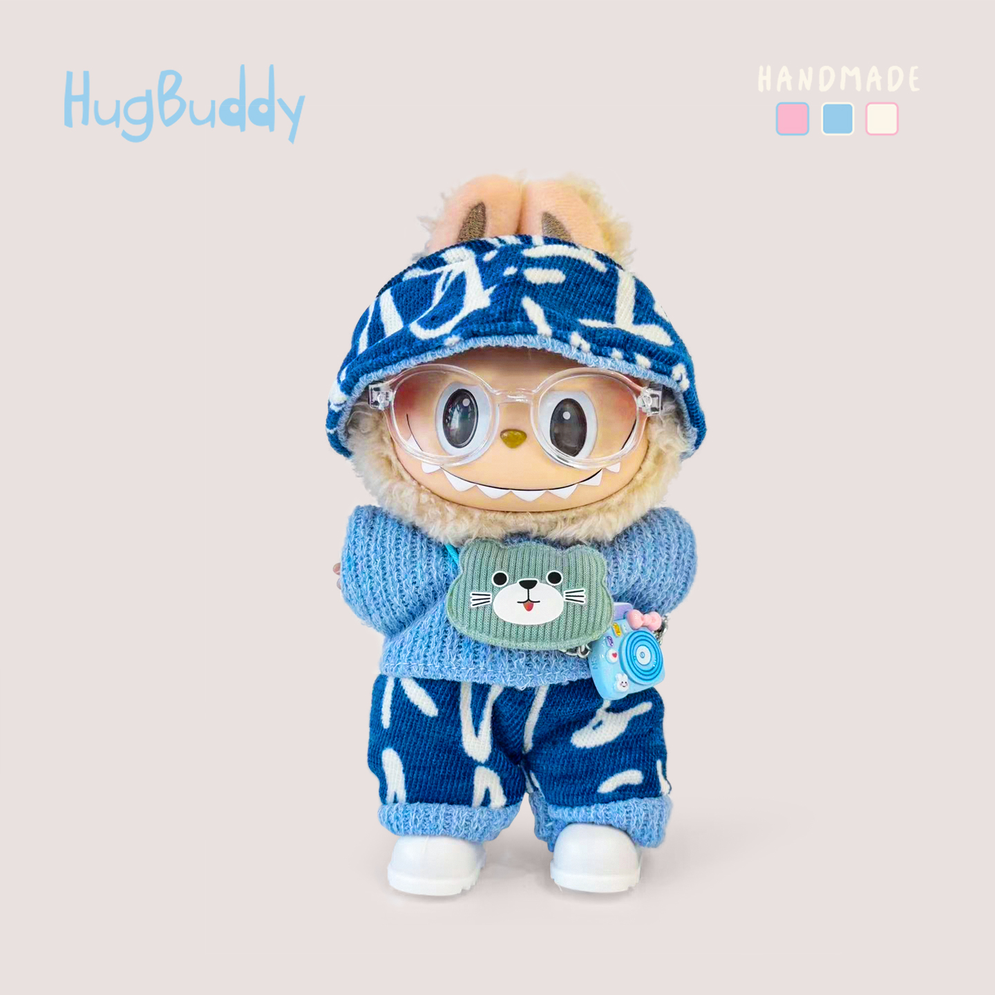 hugbuddy抱抱布迪labubu三代娃衣一代二代拉布布衣服裙子替换装