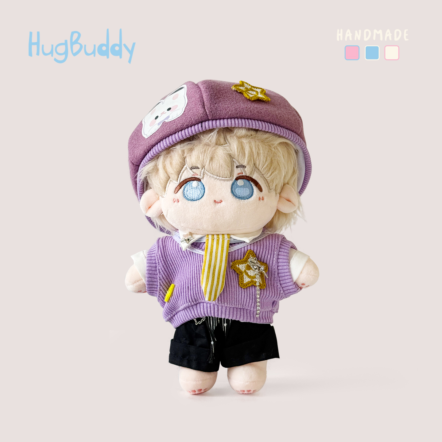 恋与深空原创棉花娃娃20cm娃衣狼系少年正版换装着替毛绒玩偶衣服