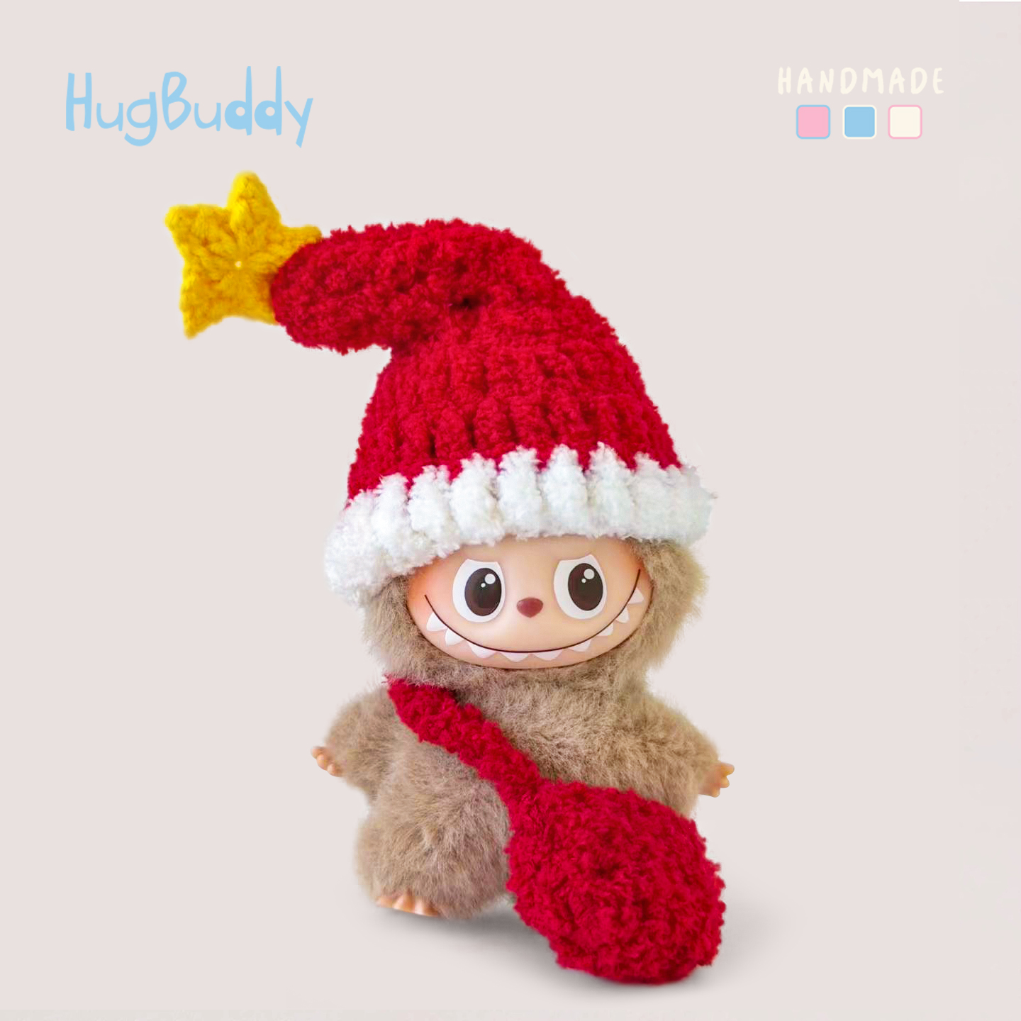 labubu四代娃衣4.0心底密码迷你拉布布公仔衣服手工编织mini娃服