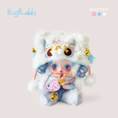 不眠剧场光织园skullpanda衣服国风舞狮帽新年沐木SP娃衣手作高定