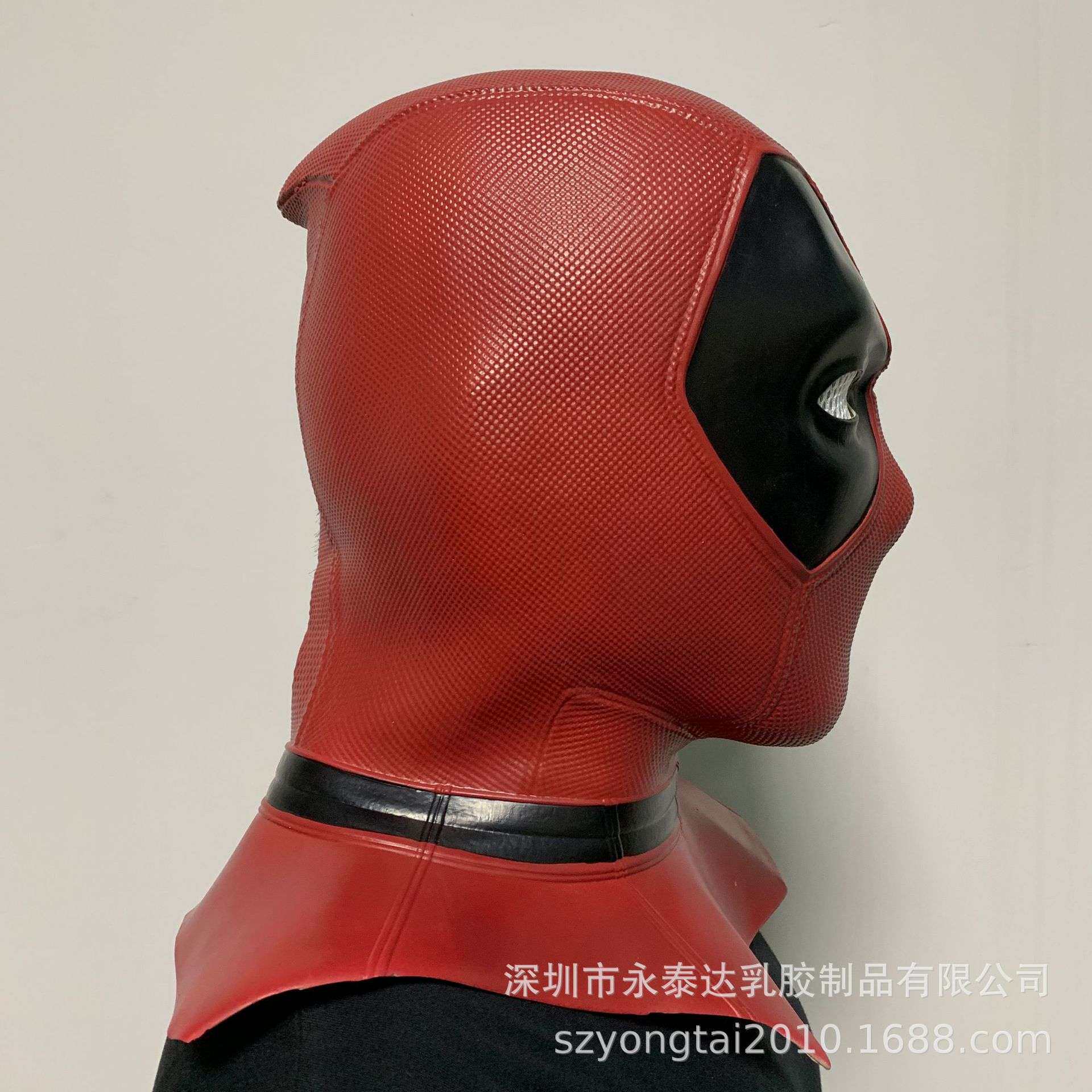 死侍面具 Deadpool头套 漫威影视英雄周边 乳胶面具 万圣节道具