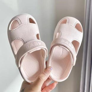兒童拖鞋 夏季 男童女童外穿輕便可愛洞洞鞋 寶寶室內防滑軟底沙灘鞋