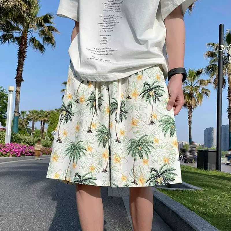 Silk beach summer thin quick dry shorts, trousers