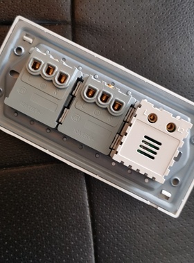 118型开关插座j白色调速器带插座10十孔组合二三位五孔带风扇调节