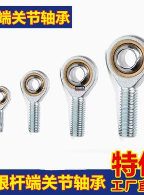 鱼眼杆端关节轴承外螺纹SA SAL3 4 5 6 8 10 12 14 16 18 20T/K