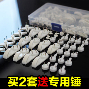 挂照片墙的无痕钉子强力承重婚纱照无痕挂L钩相框墙上隐形钉挂画