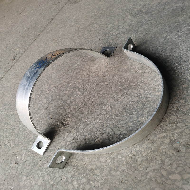 电杆镀锌加厚重型扁铁抱箍 管道卡箍 路H灯杆管箍加宽监控支架40*