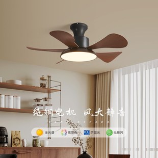 2024新款复古餐厅卧室风扇灯吊扇灯工业小M尺寸家用中古一体电风