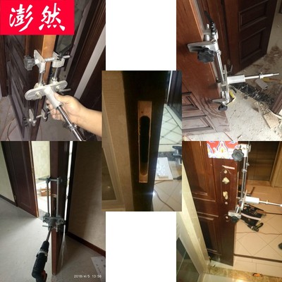 实木门开孔器开木门锁孔工具木工开锁孔机木门榫眼机Y全套开孔神