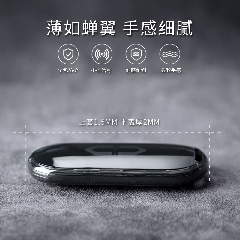 专用 于AITO华为问界M5/M7卡片钥匙套卡包壳EV配件汽车钥匙扣链