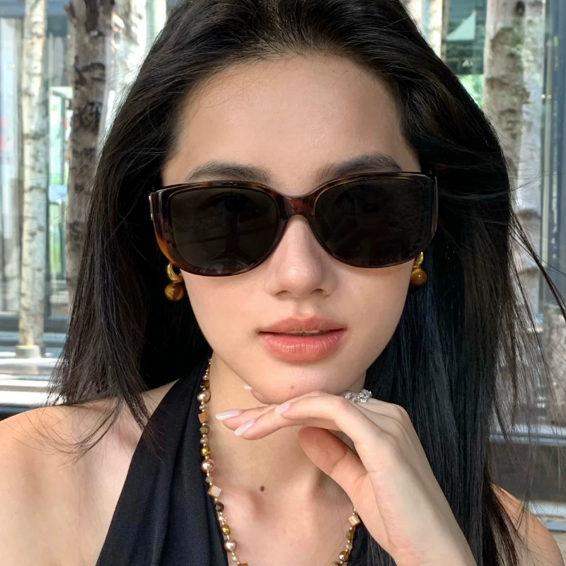 猫眼大框墨镜女玳瑁大牌推荐板材有度数防紫外线出片太阳镜
