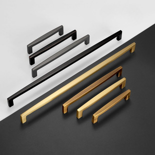 批发橱柜门抽屉拉手现代简约轻奢衣柜长拉手大柜子书房门把手