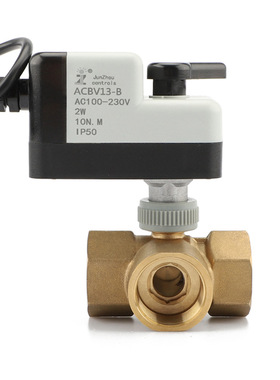 俊州ACBV13-21两线制AC220V常开常闭手自一体电动二通球水阀