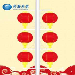 厂家批发直供户外LED三红灯笼喜庆春节防水红灯笼景观灯路灯挂件