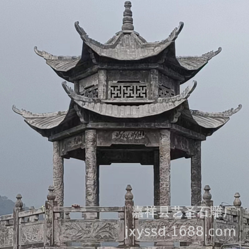 厂家供应石雕凉亭公园别墅?