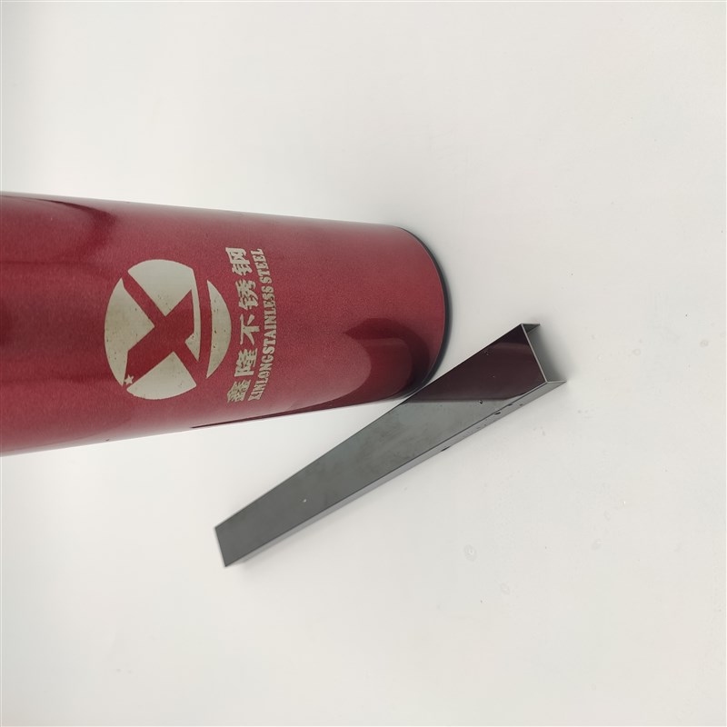 现货不锈钢U型槽钛金线条 玫瑰金装饰条金属包边条剪折刨工艺直角