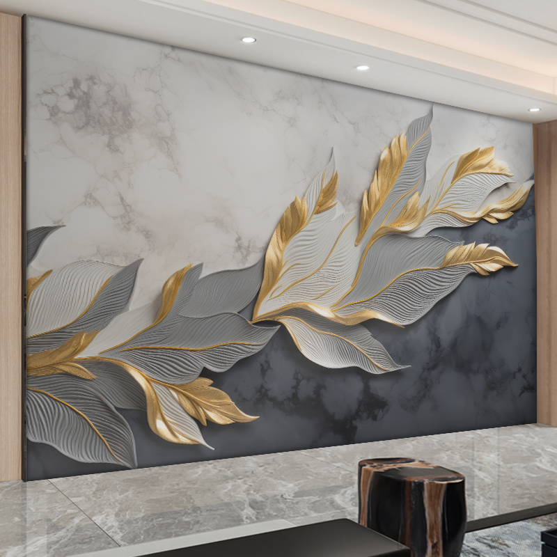 电视背景墙布2024年新款定制壁布客厅影视墙布壁画5d立体浮雕壁纸