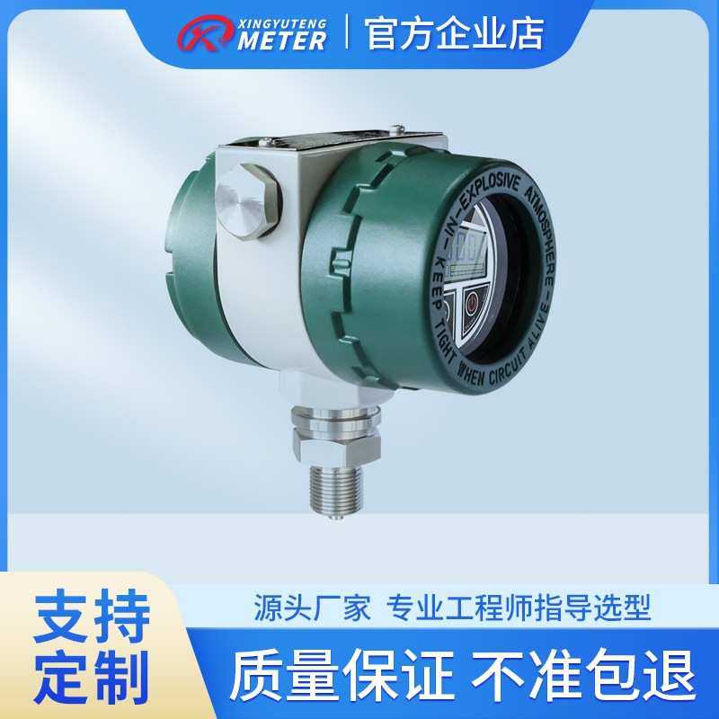 四位显示压力温度液位bp电池供电防爆数显压力表变送器液晶数码