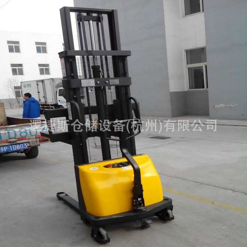 电动堆高车1.5吨升高3m液压步行托盘搬运堆垛车小型装卸堆垛机